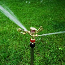 Automatic rotation 360 degree water spray 6 points Garden green lawn nozzle Garden irrigation sprinkler mobile