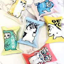 Cute Tissue Kit Cartoon Drawing Cardboard Box Home Living Room Creative Paper Towel Box Cute Spotting Paper Bag On-board Paper Towel Bag