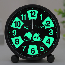 Luminous small alarm clock students cartoon children dedicated bedside mute electronic big volume alarm creative personality clock