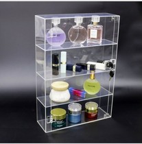 European-style wall-mounted jewelry perfume storage box dust-proof lipstick skin care product display rack trapezoidal ins household display cabinet