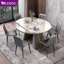 Pandora Rock Board Table Modern Simple Household Small Household Dining Table Folding Variable Round Dining Table and Chair Combination