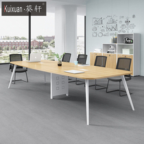 Office furniture Small conference table Long table Simple modern training table Reception negotiation table Conference room table and chair combination