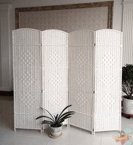 Simple screen curtain occlusion Living room partition entrance Office baffle Light luxury simple mobile with pulley