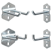 Tool hanging board hook storage rack Single oblique double oblique hook Wrench rack Shelf accessories hole board hook accessories