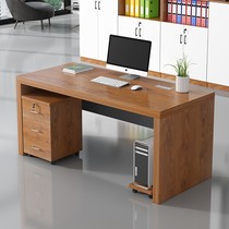 Computer desk is simple modern old - fashioned single - person office desk combination 1 2 m with drawer boss desk