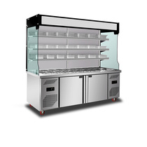 Homed Hot Pot Strings string cabinets Custom Fried Strings Refrigerated Display Cabinet Barbecue cold dishes Vegetable Cupboards Cooked cake Fruit Paver