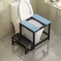 Sitting on the toilet toilet bracket to change the squatting artifact integrated foot squat assist dual-use stool foot