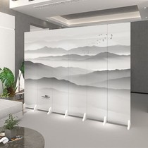 Simple room partition wall Bedroom office partition Self-installed Home folding mobile screen Simple modern new Chinese style