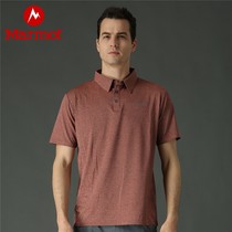 (Ole Discount)Marmot Groundhog sports outdoor mens moisture-absorbing quick-drying lapel T-shirt Polo shirt