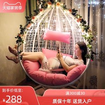 Real rattan chair chair swing balcony casual single indoor hammock home adult rattan chair