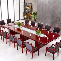 Modern Minima Large Paint Conference Table Rectangular Company Meeting Training Table Meeting Room Negotiating Table And Chairs Combination