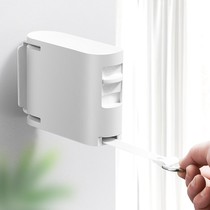 Invisible clothesline telescopic punch-free indoor hotel balcony bathroom retractable hanging drying clothes rack artifact windproof