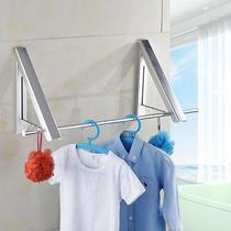 Drying rack Wall balcony hidden toilet cool hanger pole hidden simple foldable telescopic