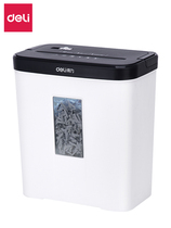 Del 9939 paper shredder office mini household particles electric small high power paper file shredder commercial portable waste paper shredder 4 level confidential silent shredder