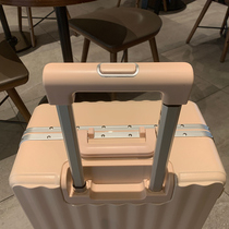 MF High Face Value Suitcase Small 20 Inch Pull Bar Case Aluminum Frame Universal Wheel Suitcase Woman password box Mens leather case