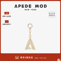 Apede Mod 2021 new brand custom A- word gold metal pendant AM accessories for autumn and winter