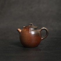 Xie Jia Kuo chai roasted dragon egg pot natural ash glaze stoneware teapot is not hot pure handmade pottery pot brew teapot alone