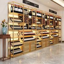 Winery European style wrought iron Wine Rack bar ground wine cabinet wine wine red wine storage display rack storage rack wine cup holder