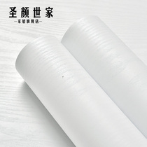 White desktop wallpaper waterproof self-adhesive computer desk dormitory table paste wood grain wallpaper furniture renovation wardrobe cabinet