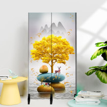 Nordic light luxury screen partition Living room net red door brake bedroom toilet door modern simple folding mobile