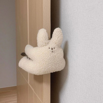 ins child anti-pinch hand safety door card Net red cute hairy bear door card childrens room decoration protective equipment