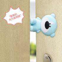 Bear child safety door card child anti-pinch hand door card soft silicone door stop creative cartoon shape door plug