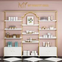 Light luxury cosmetics display rack Beauty salon product display cabinet shelf Nail shop display rack Shoe bag rack