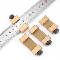 Woodworking scribe locator steel gauge limiter steel ruler limit block steel ruler positioning backer fixed slider