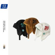 Korea Chao Brand ins Lamb Hair Lei Feng Hat Children Winter Korean Ear Protection Warm Snow Hat Couple Ski Hat