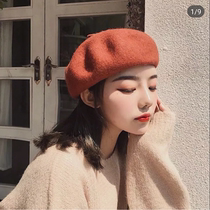Fall winter beret female Japanese literature and art Joker student painter hat net red with beerle hat children Korean wave