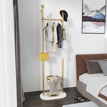 Nordic floor hanger metal home bedroom Net red ins hanger simple modern light luxury vertical coat rack
