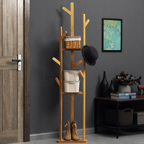 Simple coat rack Bedroom floor hanger cabinet Clothes bag storage storage Household simple and modern