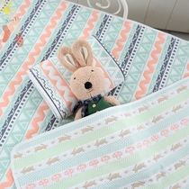 Six layers of cotton gauze newborn crib double bed baby soft mat summer air conditioning room machine wash sweat absorbent breathable