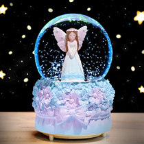 Flower angel crystal ball music box dream glass ball ornaments girl girl childrens birthday gift Music Box
