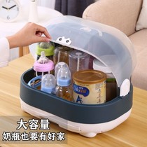 Storage box baby bottle bowl chopsticks storage box storage home transparent baby food supplement tool storage