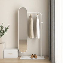 Bedroom coat rack dressing mirror integrated modern minimalist bedroom floor hanging hanger stereo mobile hanging hanger mirror