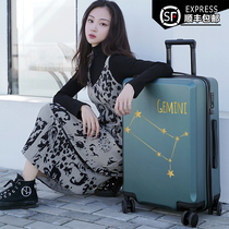 New high-value suitcase universal wheel female 20-inch constellation large-capacity trolley case ins net red suitcase 24