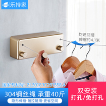 Invisible Systolic Clothesline Rope Free of perforated toilet Telescoping Clotheshorse Indoor Clotheson deity Balcony Sunning Clothes