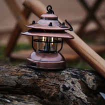 HTK outdoor camping light vintage retro camping tent light exquisite camping sitting chandelier atmosphere lighting horse lantern