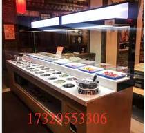 Customizable hot pot restaurant seasoning table commercial buffet refrigerated seasoning cabinet Haidilao with small material table sauce table