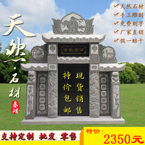 Stone carving tombstone custom granite rural burial outdoor marble earth burial stele single double grave cemetery
