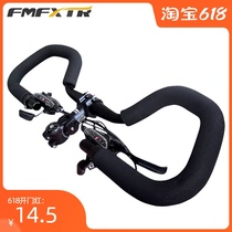 Mountain bike butterfly handlebar 31 8 handlebar 25 4 bending aluminum alloy adjustable travel long-distance rest handlebar accessories