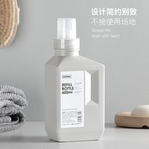 Large capacity laundry detergent bottling clothes softener empty bottle bathroom shampoo shower gel supplement replacement bottle