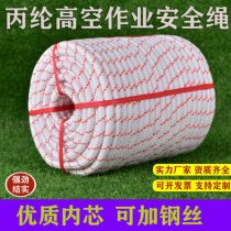 Nylon safety rope aerial work nylon rope color steel wire outdoor climbing rope thick fire escape rope wear-resistant