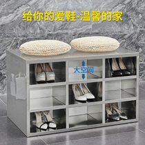 Pingxiang stainless steel shoes purification workshop staff dust-free shoes stool laboratory double-sided shoes food factory locker