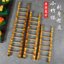 Japanese-style sakab decoration bamboo ladder creative restaurant hotel cold dish decoration embellishment embellishment small ornaments
