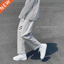 Men Sweatpants Solid Simple Wide Straight Plus Size 3XL High