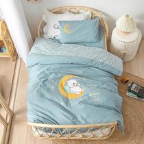 Kindergarten quilt three pieces of pure cotton spring and summer sleeping in the garden special childrens bedding suit