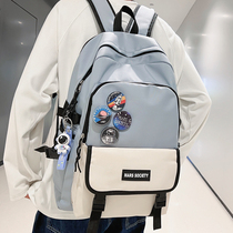 School Bag Boys College Students High School Student Backpack Female Junior High School Student Five Sixth Grade Large Capacity Double Shoulder Bag