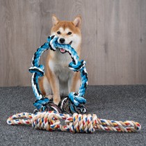 Pet toy dog Chai Dog Teddy molars teeth clean teeth in addition to bad breath interactive bite-resistant weave knots big knot toys